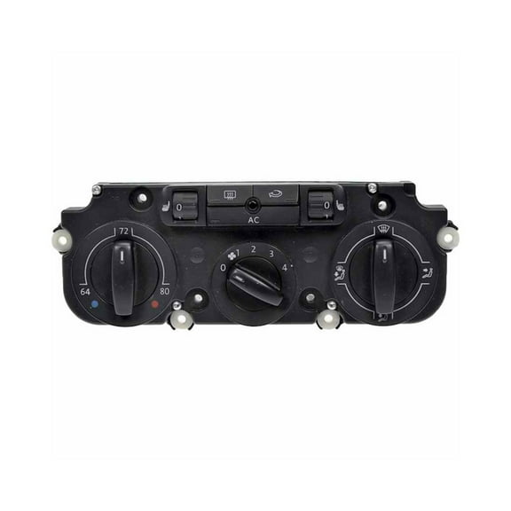 KarParts360 For Volkswagen Jetta 2005 06 07 08 09 2010 Climate Control Module | Black Housing | Bolt On Mounting | Blade Pin Terminal | Female Connector | Male Terminal Gender | 2 Connector