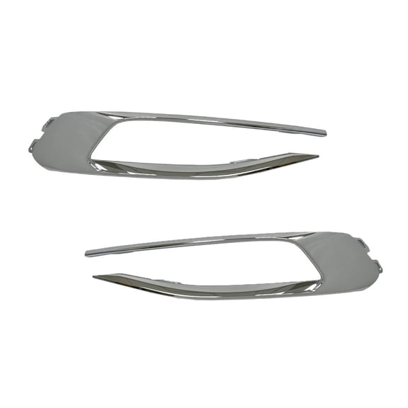 KarParts360 For Volkswagen Jetta 2022 2023 Bumper Cover Molding Driver and Passenger Side | Pair | Rear | Plastic Chrome | SEL and Highline Models | VW1146116, VW1147116 | 17A853331A2ZZ, 17A853332A2Z