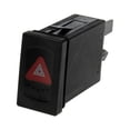thumbnail image 1 of KarParts360 For Volkswagen Passat 1998-2005 Hazard Warning Switch | Plastic Material | Black | Blade Terminal | 12 Volts | Replacement For 3B0953235B01C, 3B0953235D01C, 1 of 4