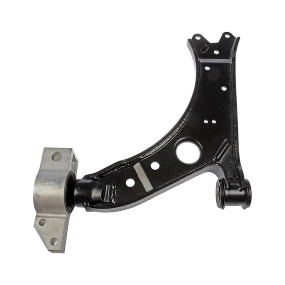 KarParts360 For Volkswagen Rabbit 2006 2007 2008 2009 Control Arm | Rubber Bushing Material | Powder Coated Finish | Welded Ball Joint Mounting | Black | Replacement For 1K0407151AA, 1K0407151AB