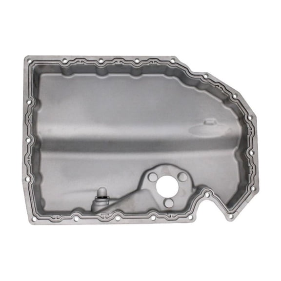 KarParts360 For Volkswagen Tiguan 2018-2024 Engine Oil Pan | Aluminum Material | Painted Finish | Black | 6 L Capacity | M12x1.25 Drain Thread Size | 2.5 Inches Maximum Depth | 6K103600AA, 6K103600AE