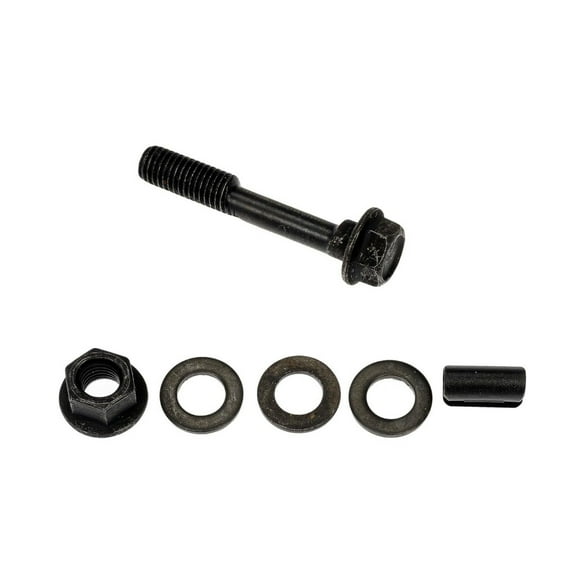 KarParts360 For Volvo C30/C70 2009 10 11 12 2013 Alignment Camber Bolt Set | Steel Washer | Manual Adjustment Type | Black Color | +/- 1.75 deg Adjustment Range | 12.9 Bolt Grade
