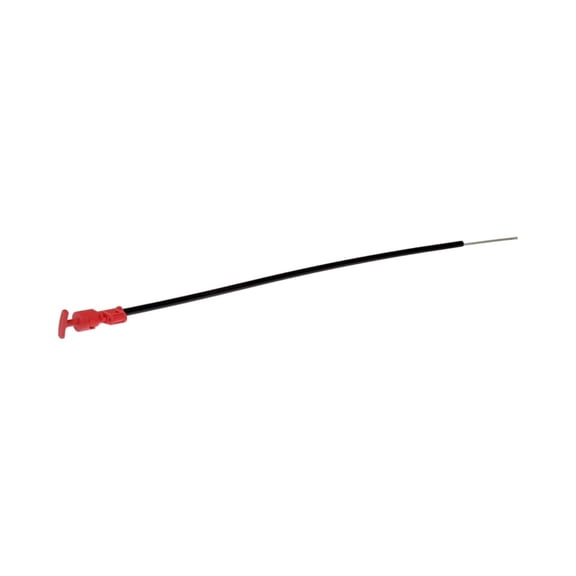 KarParts360 For Volvo VNX 2019 2020 2021 Engine Oil Dipstick | Nylon, Stainless Steel, Rubber | Red Plastic Handle | 1 Mounting Hole | 678 Millimeters Tube Length | Replacement For 21363818