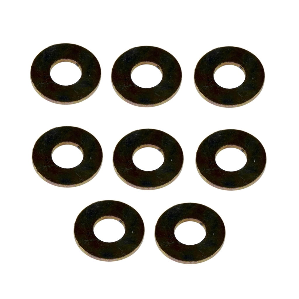 KarParts360 Washers | Steel | Yellow | Flat | 3/16-m4/5 Callout Size | 3/16 Inches Inside Diameter
