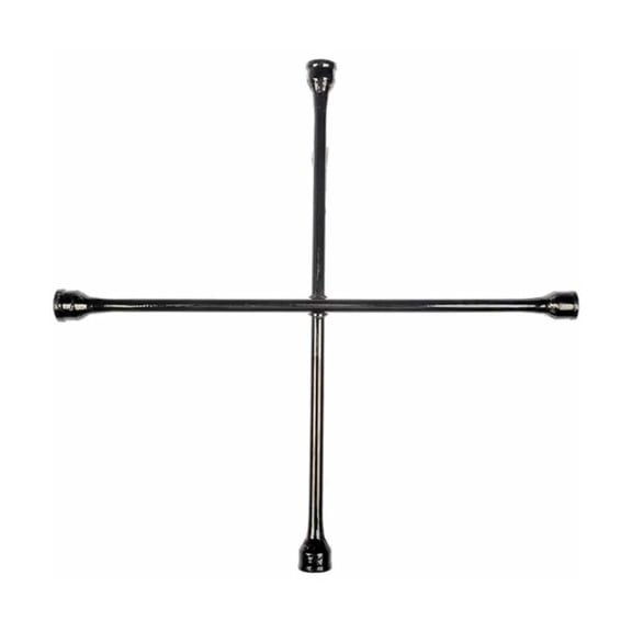 KarParts360 Wheel Lug Wrench | Metal Material | Silver Color | 4-Way Type | 20 Inches Overall Length