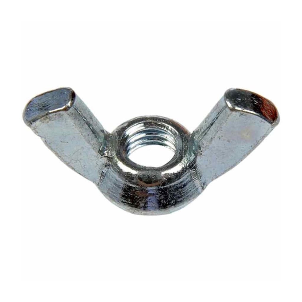 KarParts360 Wing Nuts | Metal | Zinc Plated, Natural Finish | 6 Millimeters Callout Size | 6 Pieces
