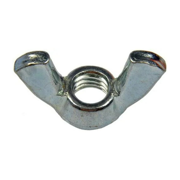 KarParts360 Wing Nuts | Metal | Zinc Plated, Natural Finish | M8-1.25 Callout Size | 6 Pieces