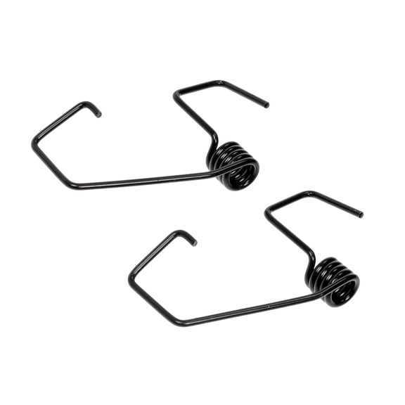 KarParts360 Wiper Arm Springs | Steel Material | Paint Finish | Black Color | Clamp On Attachment Method | 0.875 Inches Maximum Width | 2.6 Millimeters Thickness