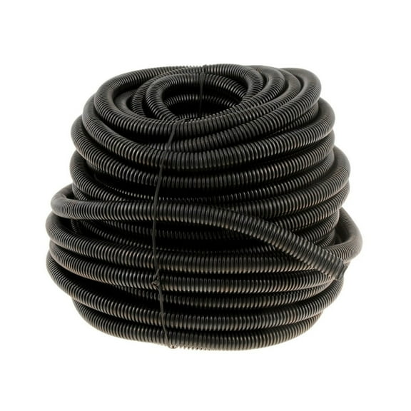 KarParts360 Wire Conduit | Plastic Material | Black Color | Flex Conduit Category | 1/2 Inches Conduit Trade Size | 0.089 Inches Conduit Wall Thickness (In)