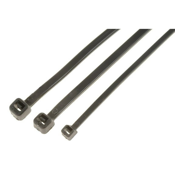 KarParts360 Wire Ties | 300 Pieces | Nylon Material | Black | 18 Pounds (4 Inches Length)/40 Pounds (8 Inches/11 Inches Length) Tensile Strength