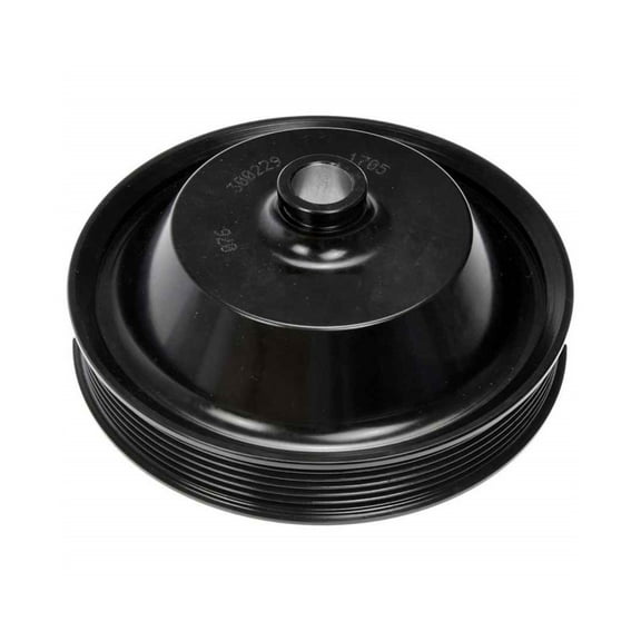 KarParts360 For Workhorse LF72 2005 06 07 08 09 2010 Power Steering Pump Pulley | Steel | Serpentine Belt Type | Black Color | Press-Fit Mount Type | 6 Groove | Replacement For 19304020, 97233357