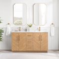 thumbnail image 1 of Karachi 60" Double Bath Vanity in Acacia Classic Gray with Composite Stone Top, 1 of 16