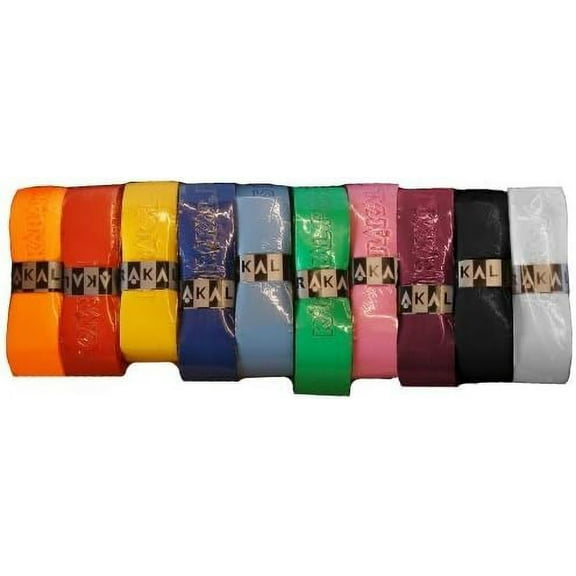 Karakal PU Supergrip Replacement Racquet Grip - Tennis/Badminton/Squash - Random Colour x 6