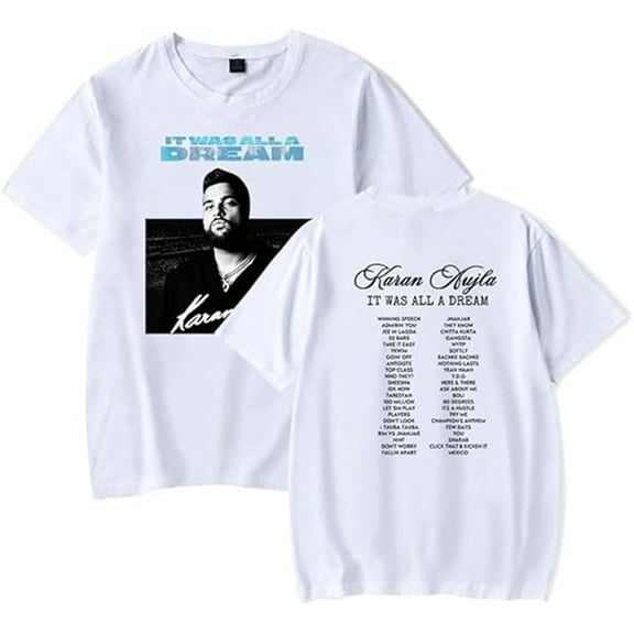 Karan Aujla 2025 Tour Merch T-shirt Classic Cool Short Sleeve Men And Women Hip Hop Top