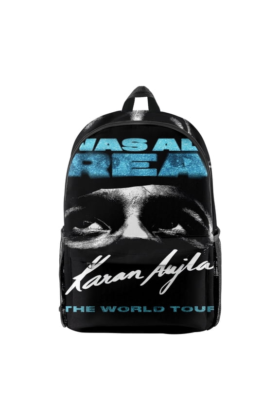 Karan Aujla It Was All A Dream The World Tour 2024 Backpacks Hip Hop Travelling Bag