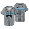 thumbnail image 1 of Karan Aujla It Was All A Dream Tour Baseball Jersey V-Neck Shirt 3D Short Sleeve Streetwear Casual Tee, 1 of 2