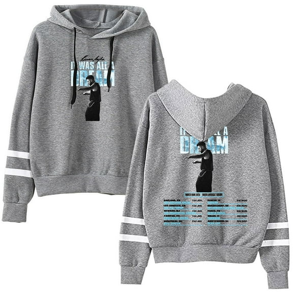 Karan Aujla It Was All A Dream Tour Hoodie Pocketless Long Sleeve Pullover Women Men Fashion Sweatshirt