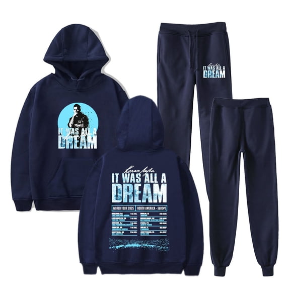 Karan Aujla It Was All A Dream World Tour 2025 Dates Hoodies Jogger Pants Unisex Streetwear Set