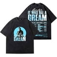 thumbnail image 1 of Karan Aujla It Was All A Dream World Tour 2025 Dates Wash T-Shirts Unisex Cotton Short Sleeve Tee, 1 of 6