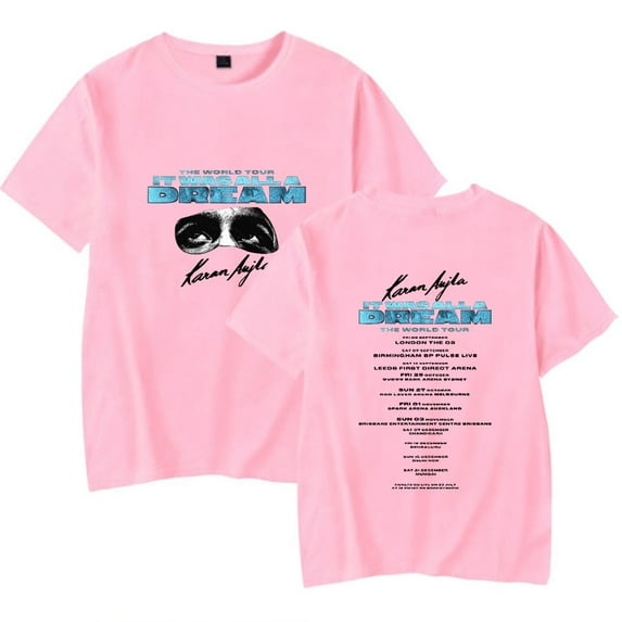 Karan Aujla It Was All A Dream World Tour Merch Fashion and leisure T-shirt Crewneck Tee Shirt
