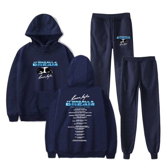 Karan Aujla It Was All A Dream World Tour Merch Hoodie Jogger Pants Winter Fashion Casual Streetwear