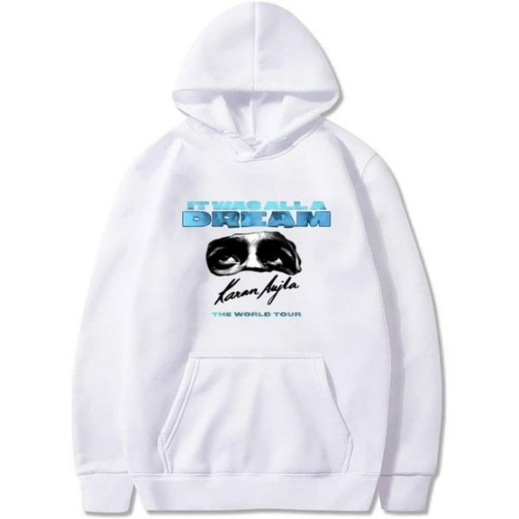 Karan Aujla It Was All A Dream World Tour Merch Hoodie Pockets Drawstring Unisex Hooded Sweatshirt Fashion Clothing