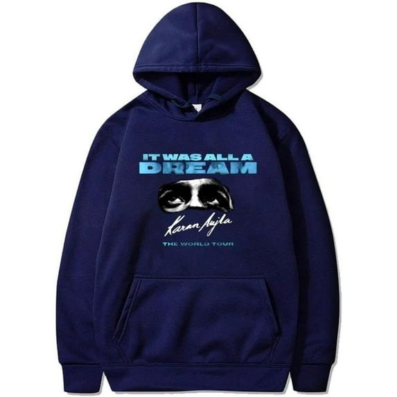 Karan Aujla It Was All A Dream World Tour Merch Hoodie Pockets Drawstring Unisex Hooded Sweatshirt Fashion Clothing