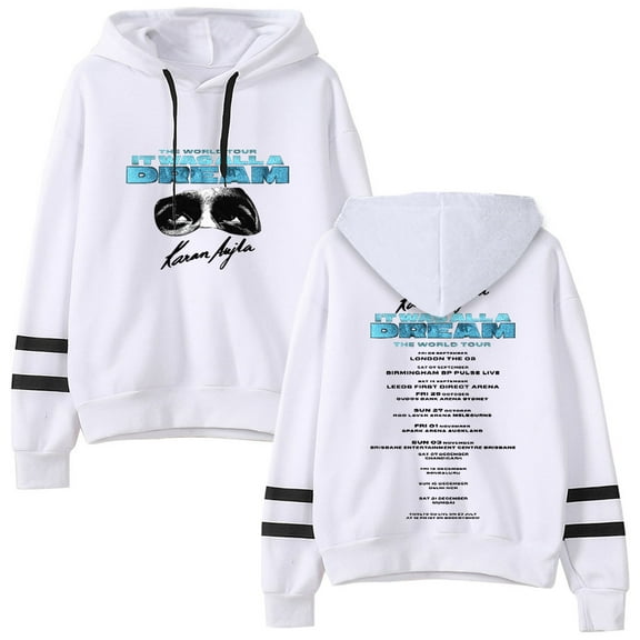 Karan Aujla It Was All A Dream World Tour Merch Pocketless Parallel Bars Sleeve Sweatshirt
