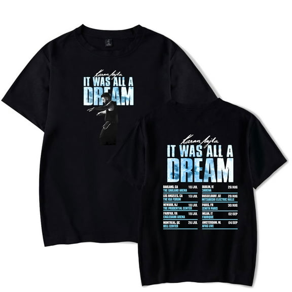 Karan Aujla It was All A Dream Tour 2025 Merch T-Shirt Women Men Crewneck Casual Short Sleeve Tee