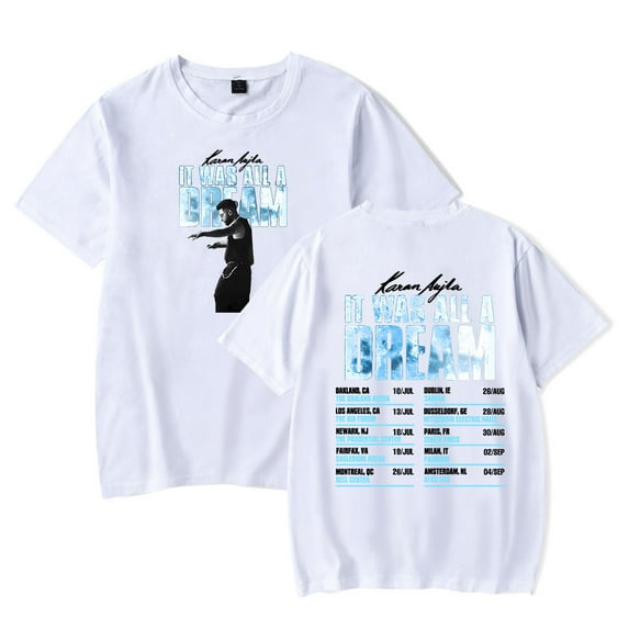 Karan Aujla It was All A Dream Tour 2025 Merch T-Shirt Women Men Crewneck Casual Short Sleeve Tee