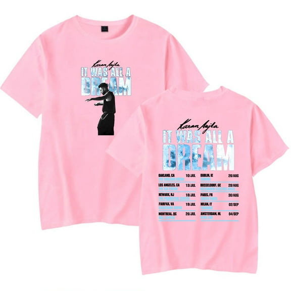 Karan Aujla It was All A Dream Tour 2025 Merch T-Shirt Women Men Crewneck Casual Short Sleeve Tee