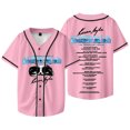 thumbnail image 1 of Karan Aujla It was All A Dream Tour Baseball Jacket Women Men Fashion Casual Short Sleeve Jersey, 1 of 2
