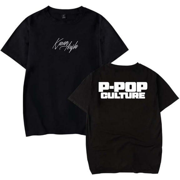 Karan Aujla P-Pop Culture T-Shirt Women Men Casual Crewneck Short Sleeve Fashion Tee