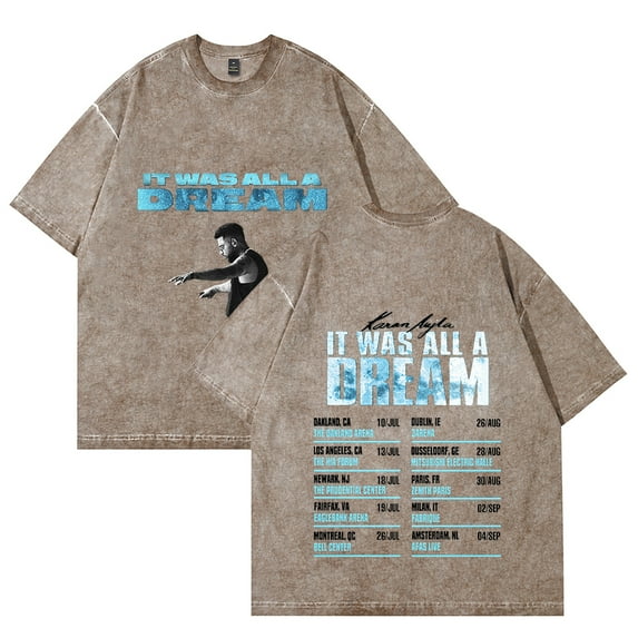 Karan Aujla T-shirt It Was All A Dream Tour 2025 Tee Merch Men Women Tshirt Trendy Streetwear
