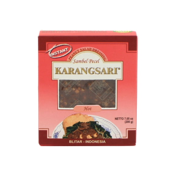 Karang Sari Pecel Hot 7 oz, Instant Peanut Salad Dressing (pack of 1)