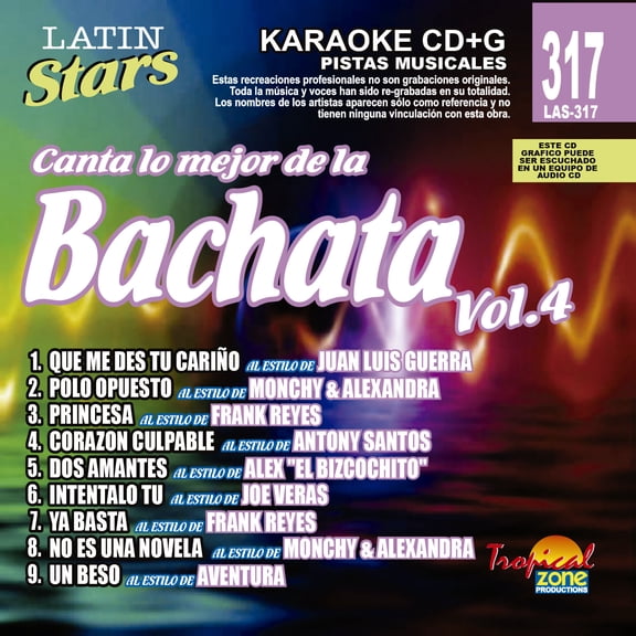 Karaoke Latin Stars 317 Bachata Vol. 4