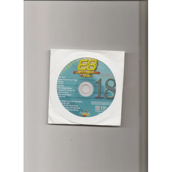 Karaoke Chartbuster Cd+G Essential 450 Vol. E-8 Disc 18