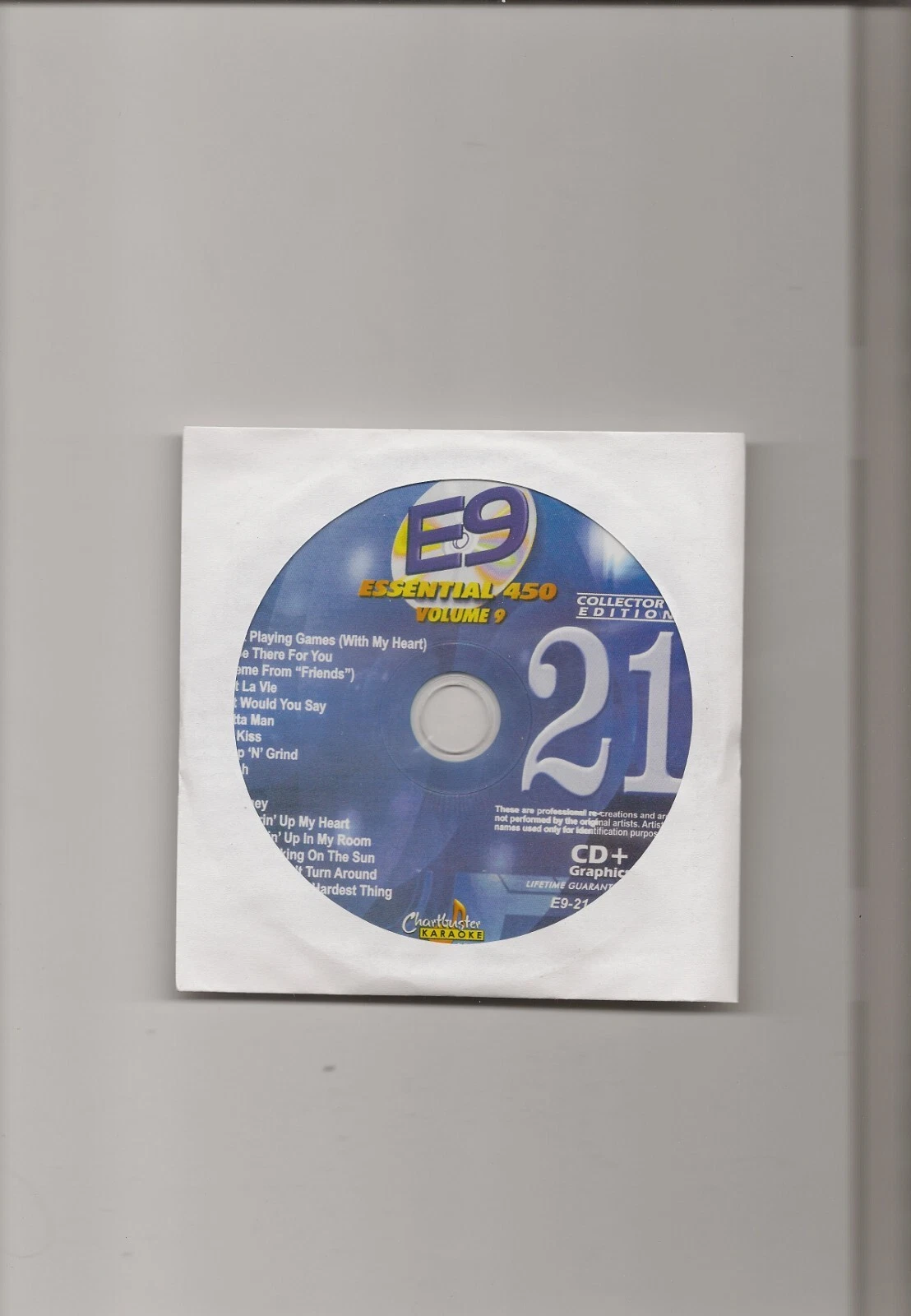 Karaoke Chartbuster Cd+G Essential 450 Vol. E-9 Disc 21