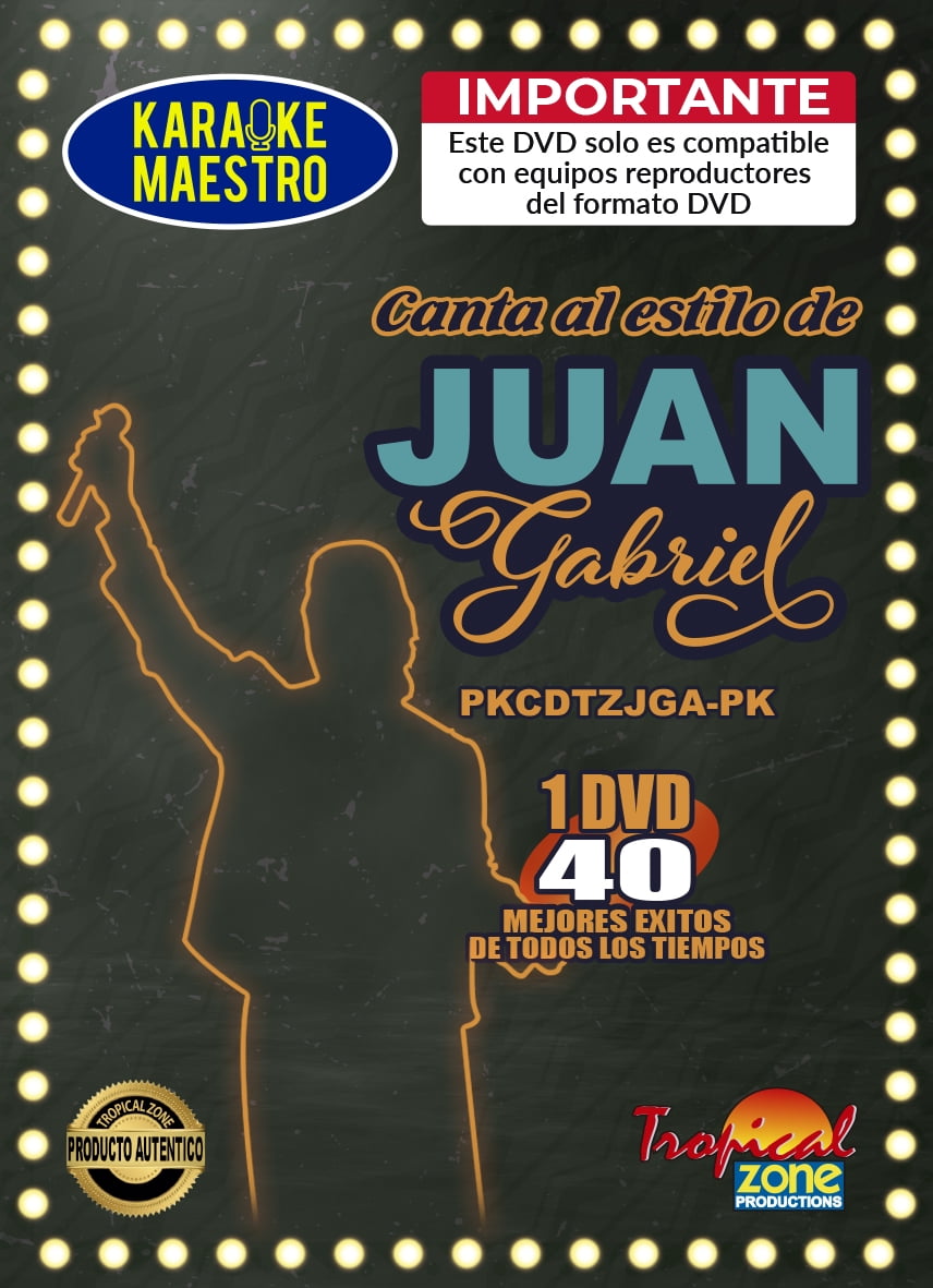 Karaoke Juan Gabriel DVD 40 Best Songs Ever