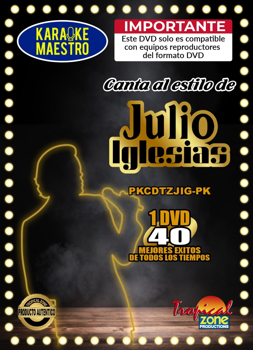 Karaoke Julio Iglesias DVD 40 Best Songs Ever
