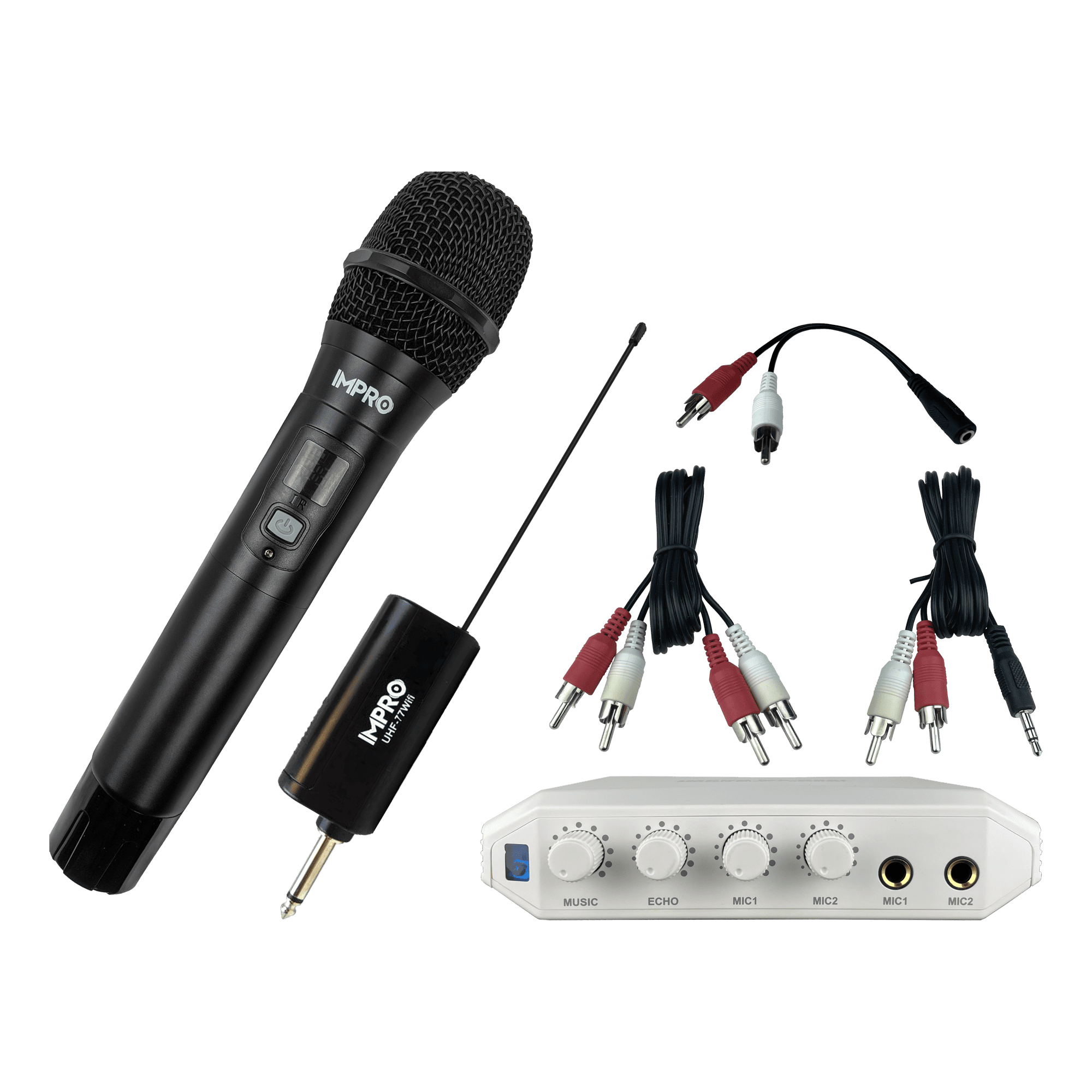 Karaoke Kickstart Bundle: ImPro UHF-77 Wireless Microphone & MX-R88i ...