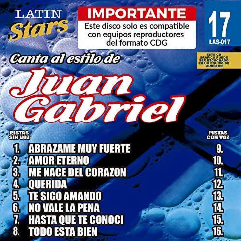MUSIC PRO INC Karaoke Latin Stars 017 Juan Gabriel
