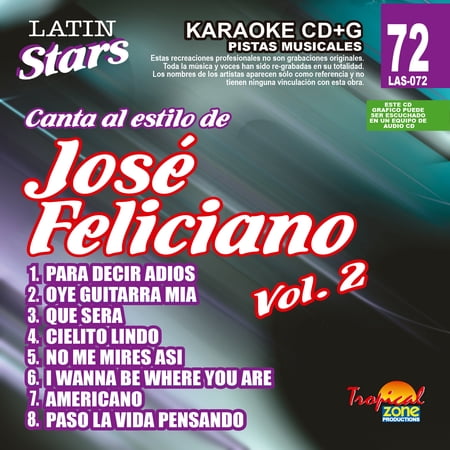 Karaoke Latin Stars 072 Jose Feliciano Vol. 2