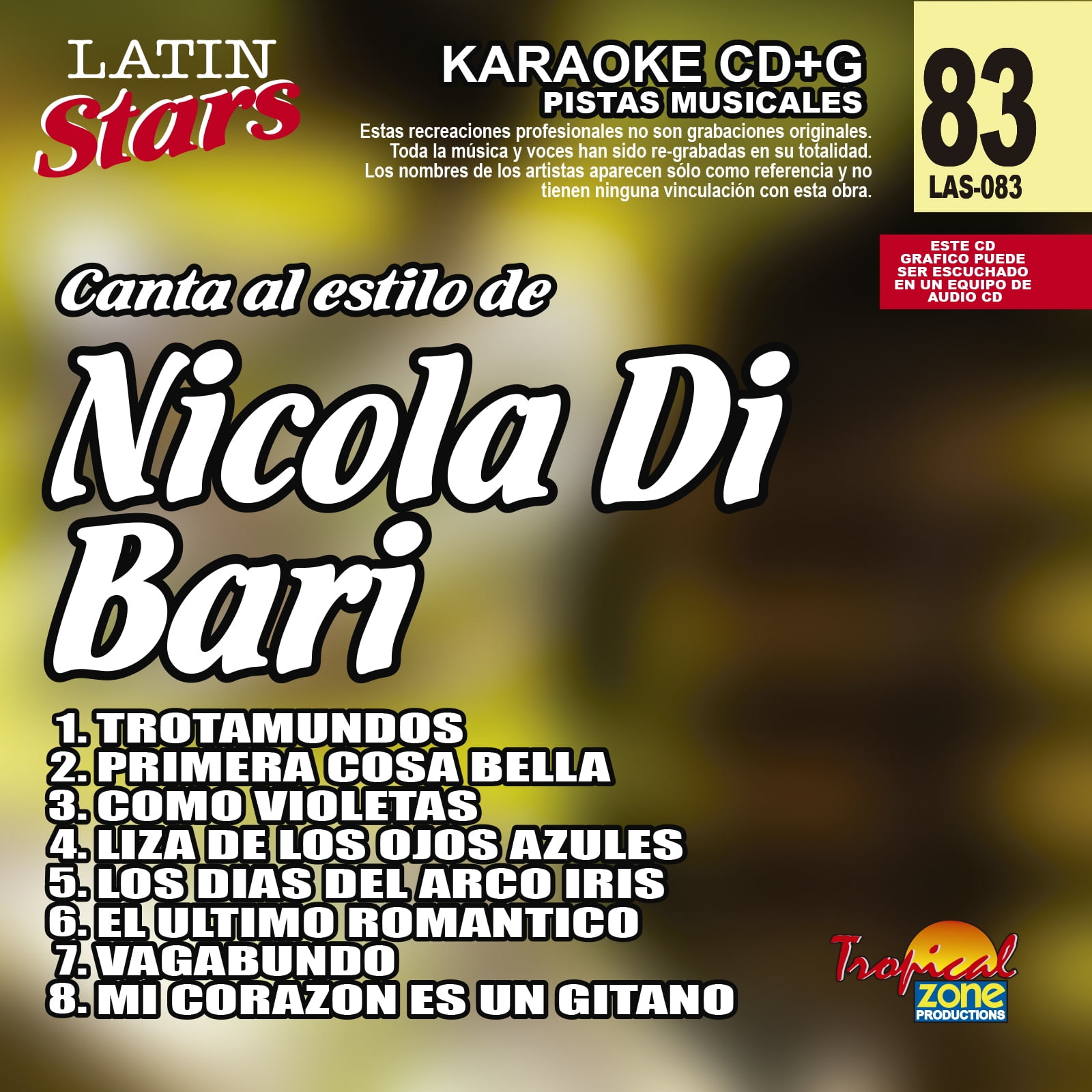 Karaoke Latin Stars 083 Nicola Di Bari - Walmart.com