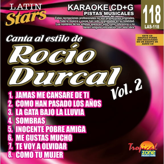 Karaoke Latin Stars 118 Rocio Durcal Vol. 2