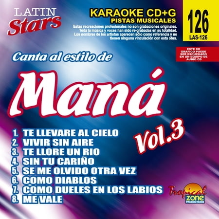 Karaoke Latin Stars 126 Mana Vol.3
