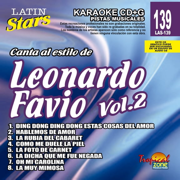 Karaoke Latin Stars 139 Leonardo Favio Vol.2