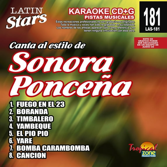Karaoke Latin Stars 181 Sonora Ponceña