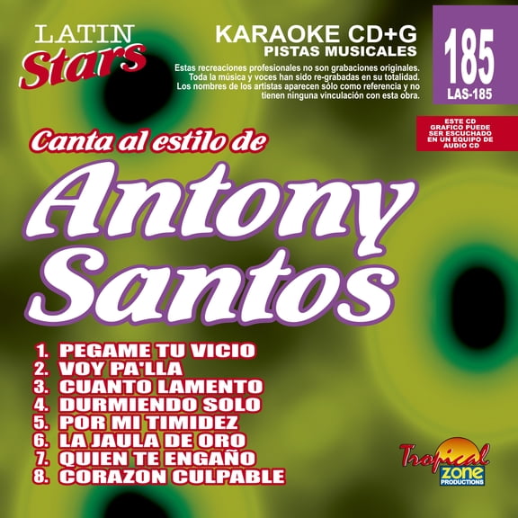 Karaoke Latin Stars 185 Antony Santos