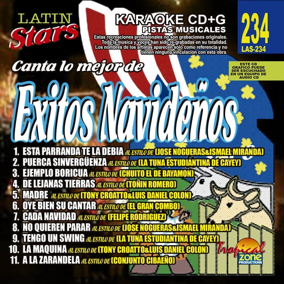 Karaoke Latin Stars 234 Exitos Navideos